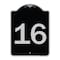 Signmission Sign with Number 16 Heavy-Gauge Aluminum Architectural Sign, 24" x 18", BS-1824-22906 A-DES-BS-1824-22906 - alternate 1